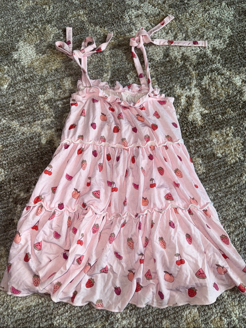 In my jammers pink fruit twirl dress